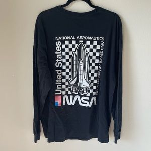 Mens Long Sleeve NASA Shirt